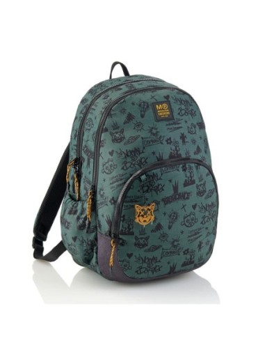 MR.NOT BORING-MOCHILA TRIPLE 41 CM.VERDE