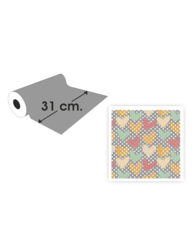PAPEL REGALO ECON.BOBINA 31CM.(2KG.)1038