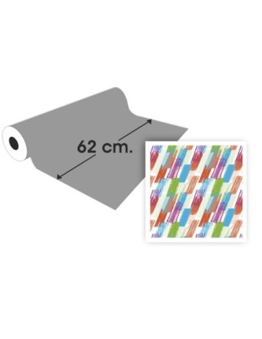 PAPEL REGALO ECON.BOBINA 62CM.(4KG.)1116