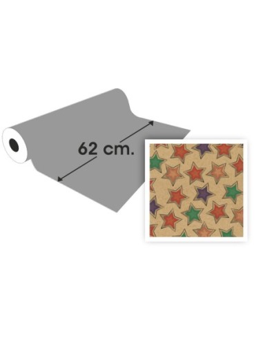 PAPEL REGALO ECON.BOBINA 62CM.(4KG.)5040