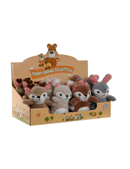 PELUCHE POLIEST.ANIMALES BOSQUE 14 CM.