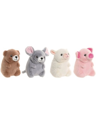 PELUCHE POLIEST.ANIMALES STUFFED 14 CM.