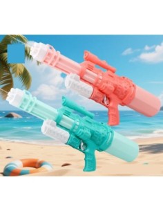 PISTOLA RIFLE AGUA 52CM.TRANSPARENTE