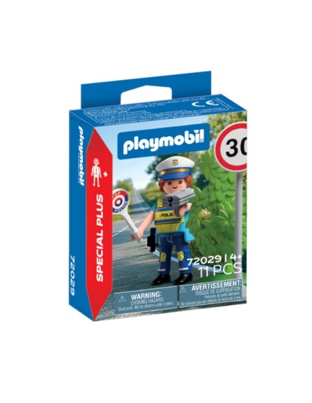 PLAYMOBIL-FIG.POLICIA RADAR VELOC. 72029
