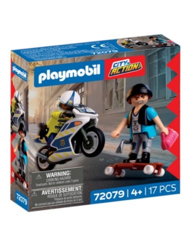 PLAYMOBIL-PERSECUCION MOTO 72079