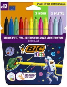 ROTULADORES COLORES BIC KIDS COSMO -C/12
