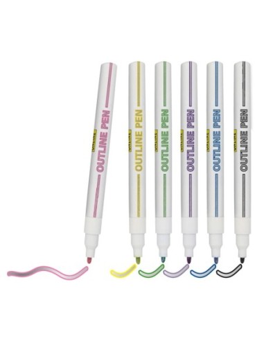 ROTULADORES CONTORNO ONLINE -SET 6-