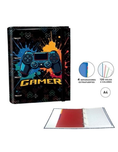 SF.GAMER-CARPETA RINGBOOK A4 22204260