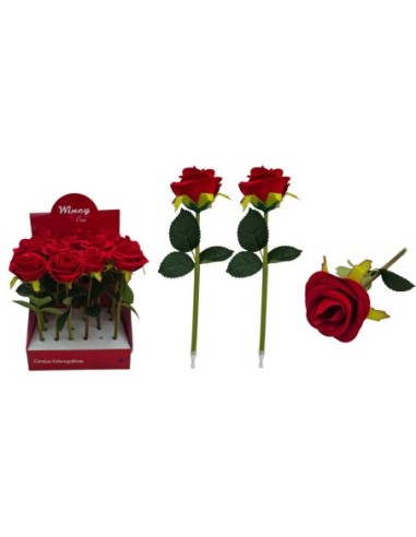 ST.JORDI-BOLIGRAFO PLAST.ROSA ROJA