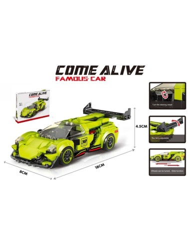 TOYS-MAQUETA 299PZS.GREEN RACE CAR