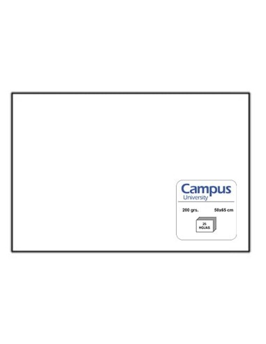 CARTULINA CMP 185G.50x65 BLANCO P/25