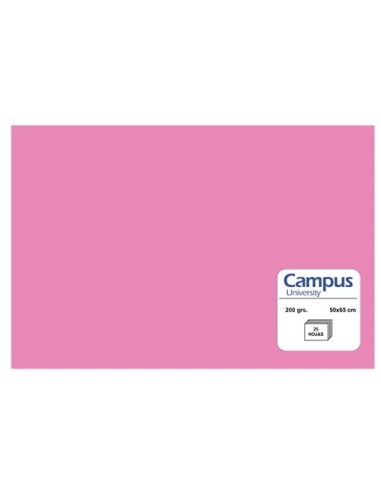 CARTULINA CMP 185G.50x65 ROSA CHIC. P/25