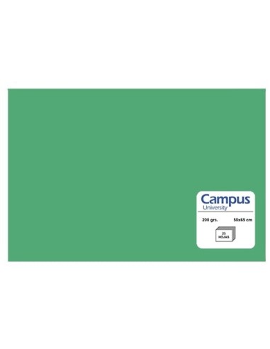 CARTULINA CMP 185G.50x65 VERD.MENTA P/25