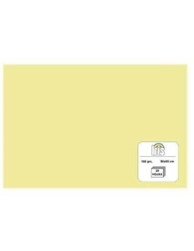 CARTULINA IRIS 185GR. CREMA PT.25