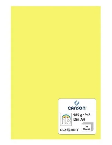 CARTULINA IRIS A4 AMARILLO LIMON-50 UN.-