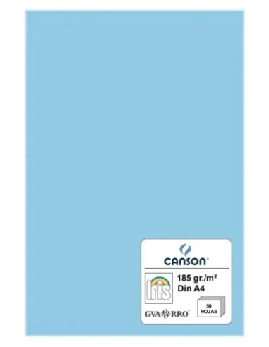 CARTULINA IRIS A4 AZUL CIELO -50 UN.-