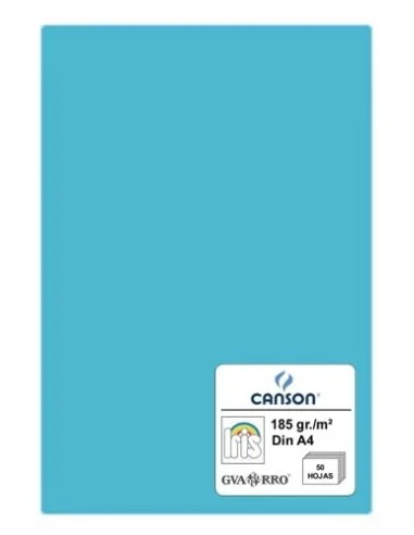 CARTULINA IRIS A4 AZUL TURQUESA -50 UN.-