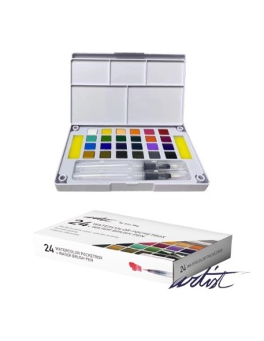 ACUARELAS POCKETBOX ARTIST -CAJA 24-