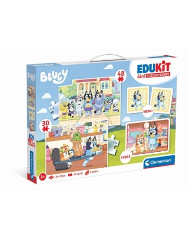 CLEMENT.-EDUKIT 4x1 BLUEY 18320