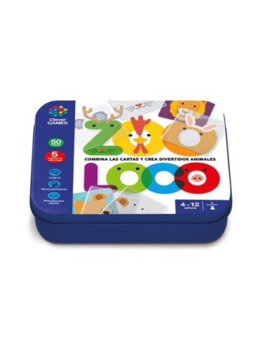 CLEVER GAMES-CAJA METAL ZOOLOCO CGM001