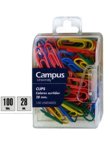 CLIPS LABIADOS PLUS COLORES -CAJA 100-