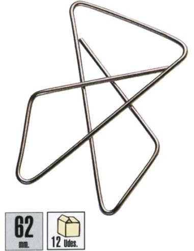 CLIPS MARIPOSA PLUS 41 MM. -CAJA 50-