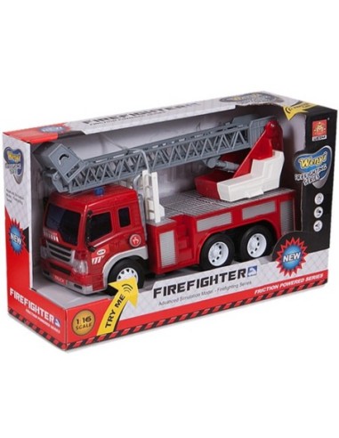 COCHES WENYI 1/16 CAM.BOMBEROS ESCALERA