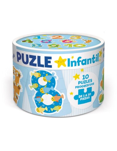 PUZZLING-PUZZLE CUBO XL NUMEROS PUR007