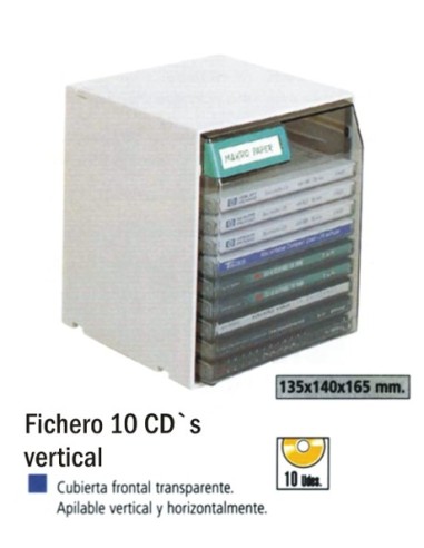 FICHERO 10 CD VERTICAL R.CD-10