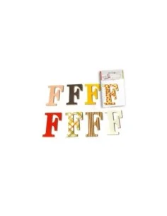 CRAFTS-PACK 4 LETRAS MAD.DECOR"F"