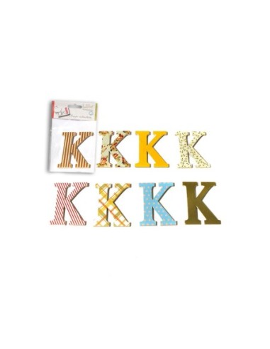 CRAFTS-PACK 4 LETRAS MAD.DECOR"K"