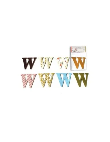 CRAFTS-PACK 4 LETRAS MAD.DECOR"W"
