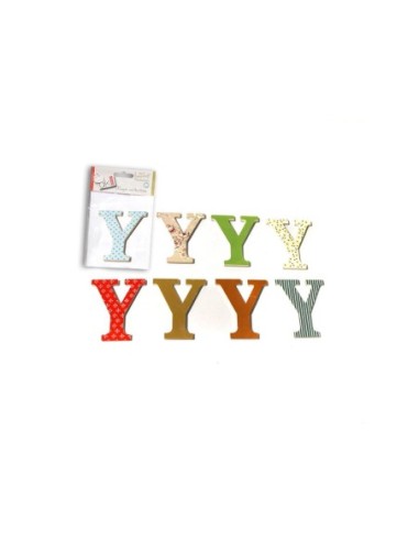 CRAFTS-PACK 4 LETRAS MAD.DECOR"Y"