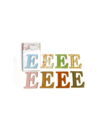 CRAFTS-PACK 8 LETRAS MAD.DECOR"E"