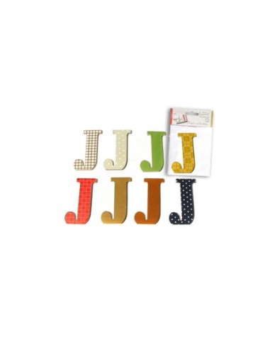 CRAFTS-PACK 8 LETRAS MAD.DECOR"J"