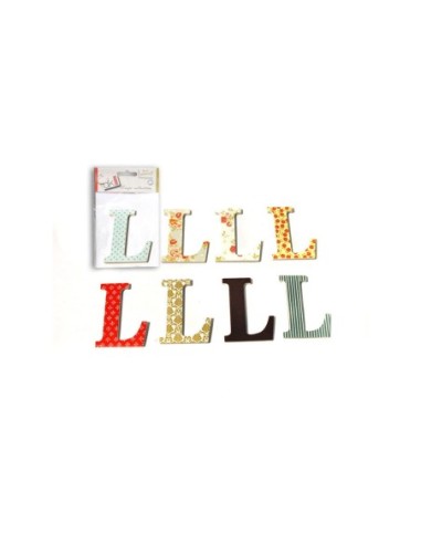 CRAFTS-PACK 8 LETRAS MAD.DECOR"L"