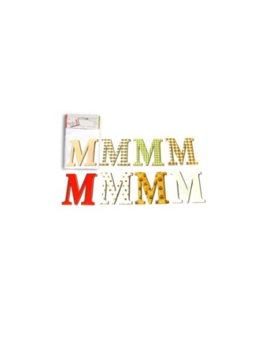 CRAFTS-PACK 8 LETRAS MAD.DECOR"M"