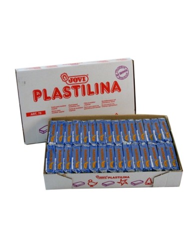 JOVI-PLASTILINA 70 AZUL OSCURO PASTILLA