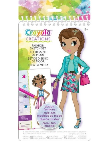 CRAYOLA-BLOC CREATIONS NIÑA MODA 04-0476