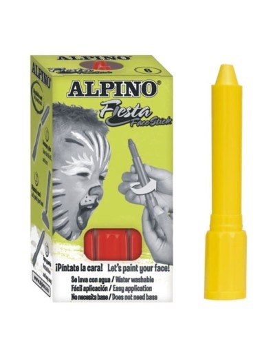 ALPINO-MAQUILL.FACE STICK C/6 AMARILLO