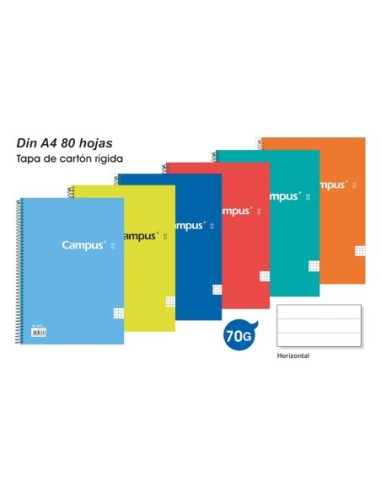 CUADERNO A4 T.DURA 80H.HTAL. 001159