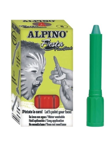 ALPINO-MAQUILL.FACE STICK C/6 VERDE