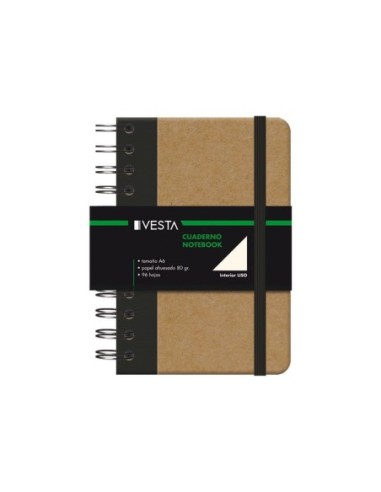 CUADERNO NATURE ESPIRAL A6 LISO 10745