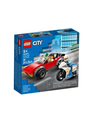 LEGO CITY MOTO POLICIA+COCHE FUGA 60392