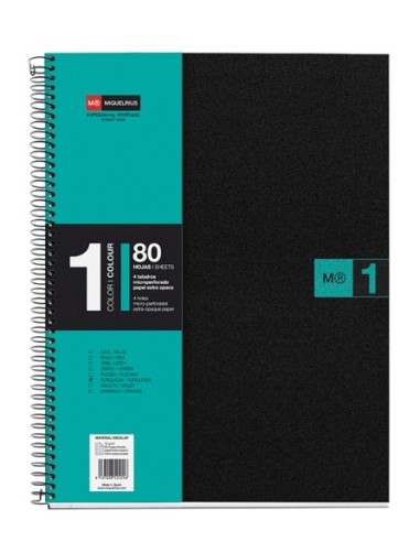 M.RIUS-NOTE BOOK-1 DIN A4 80H.PP.TURQUES