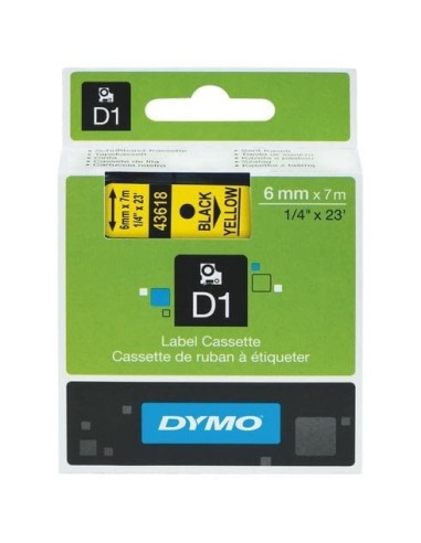 DYMO-CINTA ELECTRO.6MMx7MT.NG/AM. 43618