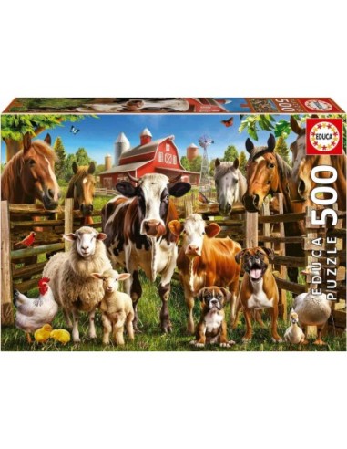 EDUCA-PUZZLE 500PZ.ANIMALES GRANJA 19905