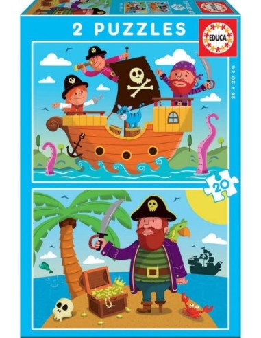 EDUCA-PUZZLE INF.2x20 PIRATAS 17149