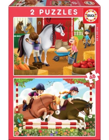 EDUCA-PUZZLE INF.AMAZ.CABALLO.2x20 17150