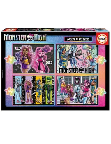 EDUCA-PUZZLE MONSTER HIGH MULTI 4 19706